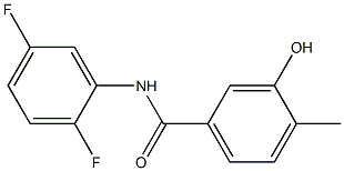 N-(2,5-difluorophenyl)-3-hydroxy-4-methylbenzamide Struktur