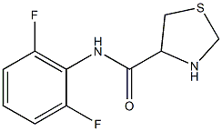 N-(2,6-difluorophenyl)-1,3-thiazolidine-4-carboxamide Struktur