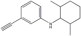 N-(2,6-dimethylcyclohexyl)-3-ethynylaniline Struktur