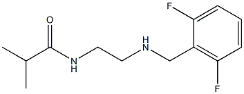 N-(2-{[(2,6-difluorophenyl)methyl]amino}ethyl)-2-methylpropanamide Struktur