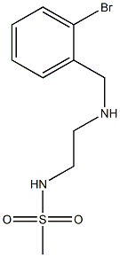 N-(2-{[(2-bromophenyl)methyl]amino}ethyl)methanesulfonamide Struktur