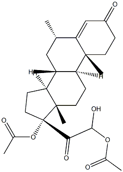 2-beta, 6-beta-Dihydroxy-Medroxyprogesterone Acetate Struktur