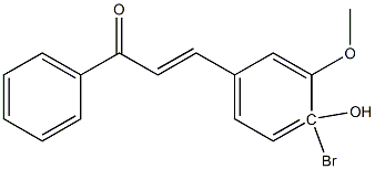 4Bromo-4-Hydroxy-3-MethoxyChalcone Struktur