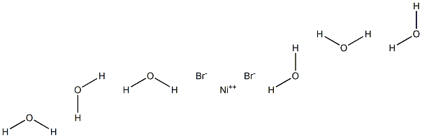 Nickel(II) bromide hexahydrate Struktur