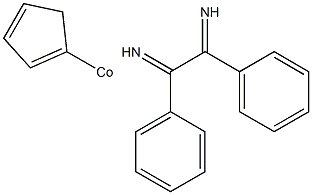 Cobalt, cyclopentadienyl-(2,3-diphenyl-1,4-diaza-1,3-butadiene) Struktur