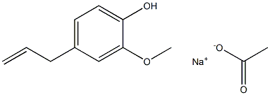 sodium eugenol acetate Struktur