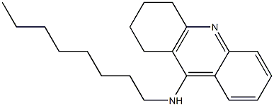 N-octyl-1,2,3,4-tetrahydro-9-aminoacridine Struktur