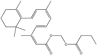 retinoyloxymethyl butyrate Struktur