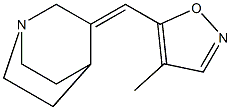 3-(4-methyl-5-isoxazolyl)methylene-1-azabicyclo(2.2.2)octane Struktur