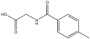 4-methylbenzoylglycine Struktur