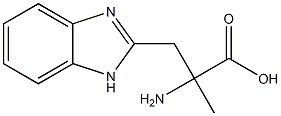 2-amino-2-methyl-3-(2-benzimidazolyl)propionic acid Struktur