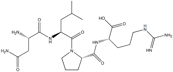 asparaginyl-leucyl-prolyl-arginine Struktur