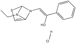 Ethylimino-3-(ALPHA.-hydroxystyryl)thiazoline hydrochloride Struktur