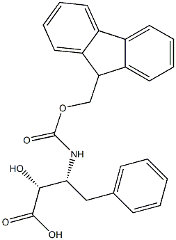 N-Fmoc-(2R,3R)-3-Amino-2-hydroxy-4-phenyl-butanoic acid Struktur