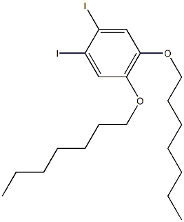 1,2-DIIODO-4,5-(DIHEPTYLOXY)BENZENE Struktur