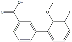 3-(3-Fluoro-2-methoxyphenyl)benzoic acid Struktur