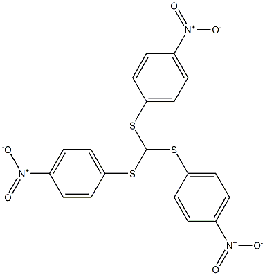 tris(4-nitrophenylthio)methane Struktur