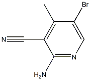 2-Amino-5-bromo-4-methylpyridine-3-carbonitrile Struktur