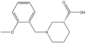 (3R)-1-(2-methoxybenzyl)piperidine-3-carboxylic acid Struktur