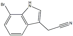 (7-bromo-1H-indol-3-yl)acetonitrile Struktur