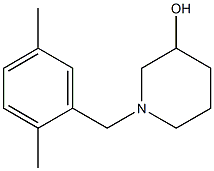 1-(2,5-dimethylbenzyl)piperidin-3-ol Struktur