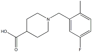 1-(5-fluoro-2-methylbenzyl)piperidine-4-carboxylic acid Structure