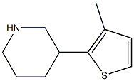 3-(3-methylthiophen-2-yl)piperidine Struktur