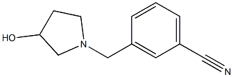 3-[(3-hydroxypyrrolidin-1-yl)methyl]benzonitrile Struktur