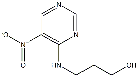 3-[(5-nitropyrimidin-4-yl)amino]propan-1-ol Struktur