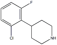 4-(2-chloro-6-fluorophenyl)piperidine Struktur