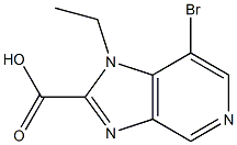 7-bromo-1-ethyl-1H-imidazo[4,5-c]pyridine-2-carboxylic acid Struktur