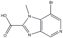 7-bromo-1-methyl-1H-imidazo[4,5-c]pyridine-2-carboxylic acid Struktur