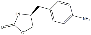 (4s)-4-(4-Aminobenzyl)-2-oxazolidinone Struktur