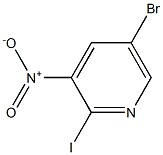 5-BROMO-2-IODO-3-NITROPYRIDINE Struktur