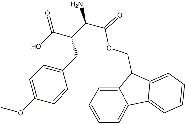 (R,S)-Fmoc-3-amino-2-(4-methoxy-benzyl)-propionic acid Struktur