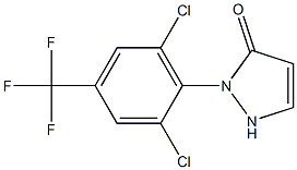 2-[2,6-Dichloro-4-(trifluoromethyl)-phenyl]-3-pyrazolone Struktur