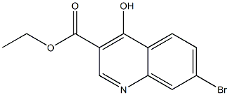 7-BROMO-4-HYDROXYQUINOLINE-3-CARBOXYLIC ACID ETHYL ESTER, 95+% Struktur