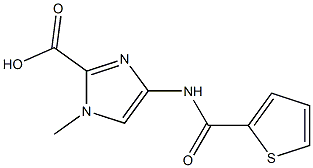 1-METHYL-4-[(THIOPHENE-2-CARBONYL)-AMINO]-1H-IMIDAZOLE-2-CARBOXYLIC ACID 97% Struktur