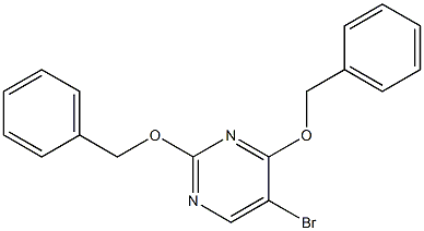 2,4-BIS(BENZYLOXY)-5-BROMOPYRIMIDINE ,98% Struktur