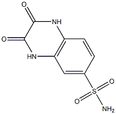 2,3-DIOXO-1,2,3,4-TETRAHYDROQUINOXALINE-6-SULFONAMIDE Struktur