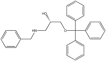 (S)-1-Benzylamino-3-trityloxy-propan-2-ol Struktur