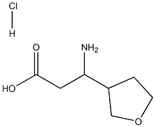 3-Amino-3-(tetrahydro-furan-3-yl)-propionic acid HCl Struktur