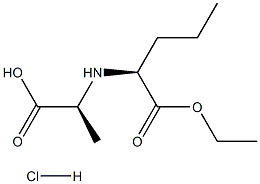 N-[(S)-1-CARBETHOXYBUTYL]-S-ALANINE HYDROCHLORIDE Struktur