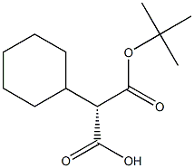 (S)-2-(tert-butoxycarbonyl)-2-cyclohexylacetic acid Struktur