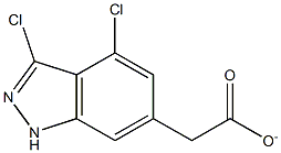 3,4-DICHLOROINDAZOLE-6-METHYL CARBOXYLATE Struktur