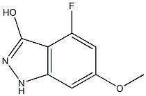 4-FLUORO-6-METHOXY-3-HYDROXYINDAZOLE Struktur