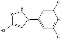 3-(2,6-DICHLOROPYRID-4-YL)-5-MERCAPTOOXADIAZOLE Struktur