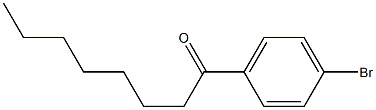 1-BROMO-4-N-OCTANOYLBENZENE Struktur