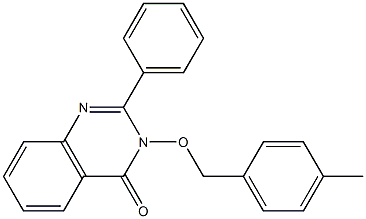 3-[(4-methylbenzyl)oxy]-2-phenyl-3,4-dihydroquinazolin-4-one Struktur