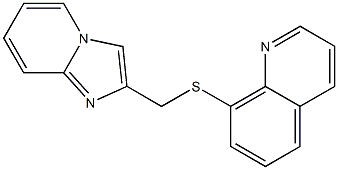 2-[(8-quinolylthio)methyl]imidazo[1,2-a]pyridine Struktur